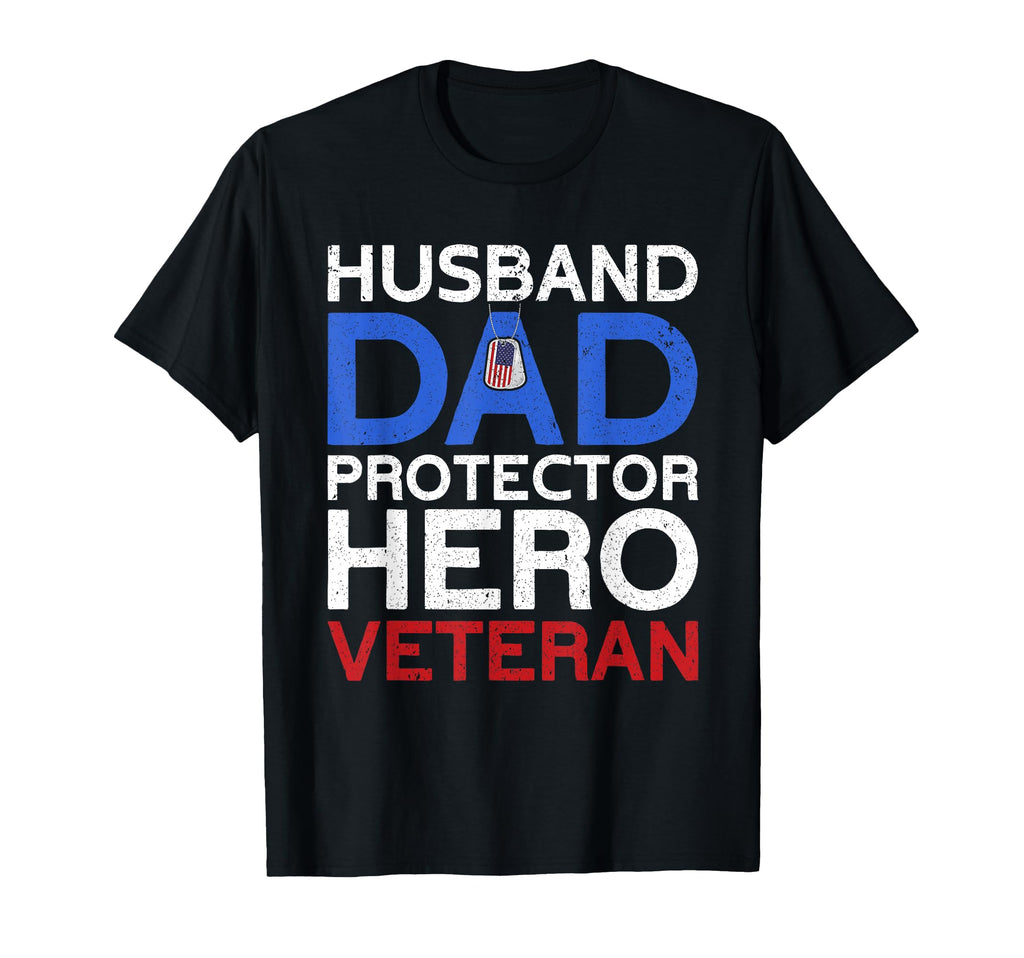 Husband Dad Protector Hero Proud T-Shirt - Aesthetic Graphic Unisex - T-Shirt, Sweatshirt, Hoodie