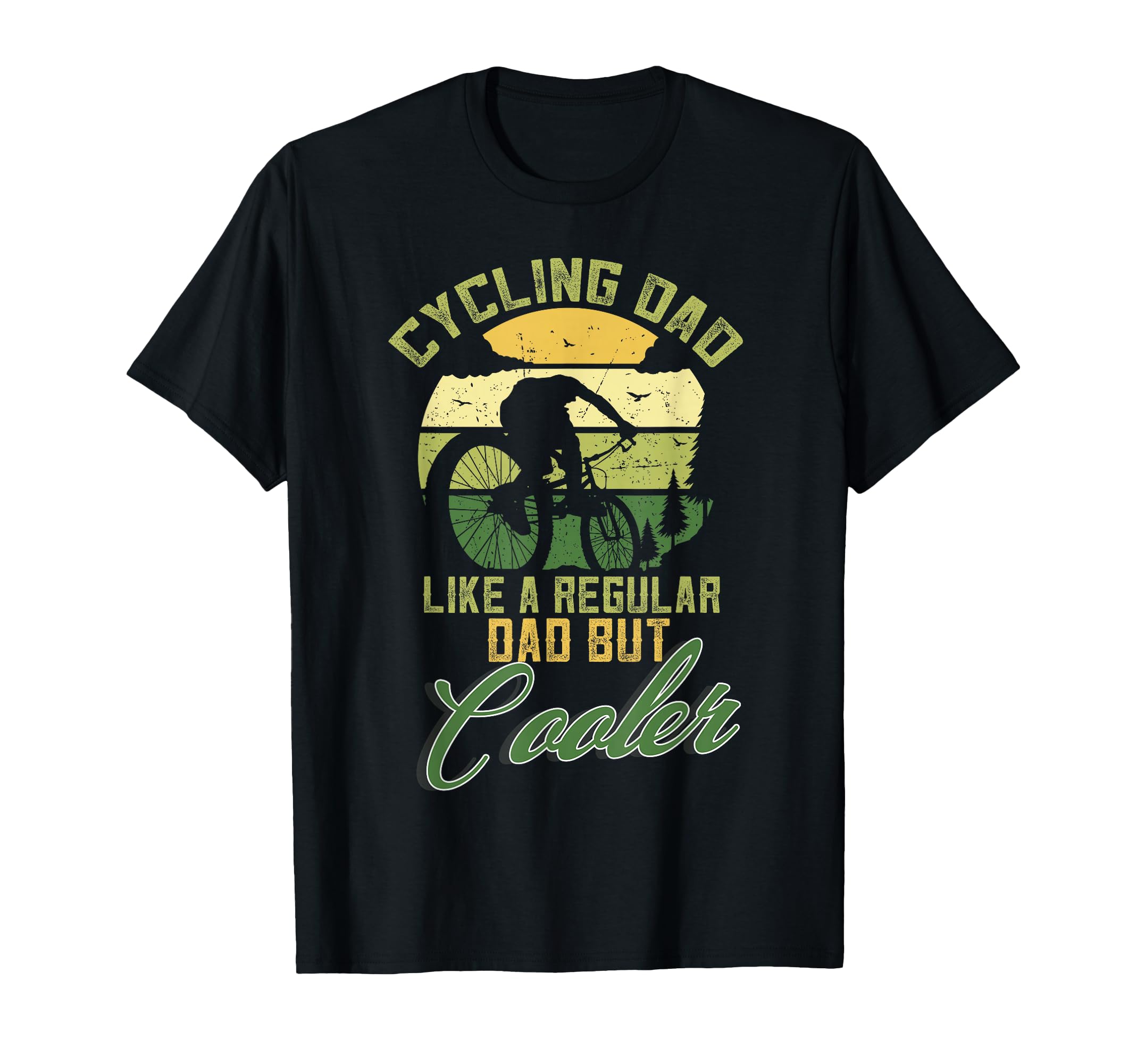 Cycling Dad Like Regular Dad But Cooler T-Shirt - Minimalist Print Unisex - T-Shirt, Sweatshirt, Hoodie