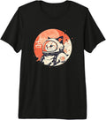 Japanese Minimalist 1950s Retro Space Cat Good Luck - Adult & Kids T-Shirts, Sweatshirts & Hoodies apparel design preview 1