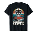 Pontoon Captain Raccoon Funny T-Shirt - Aesthetic Graphic for Adults - T-Shirt, Sweatshirt, Hoodie