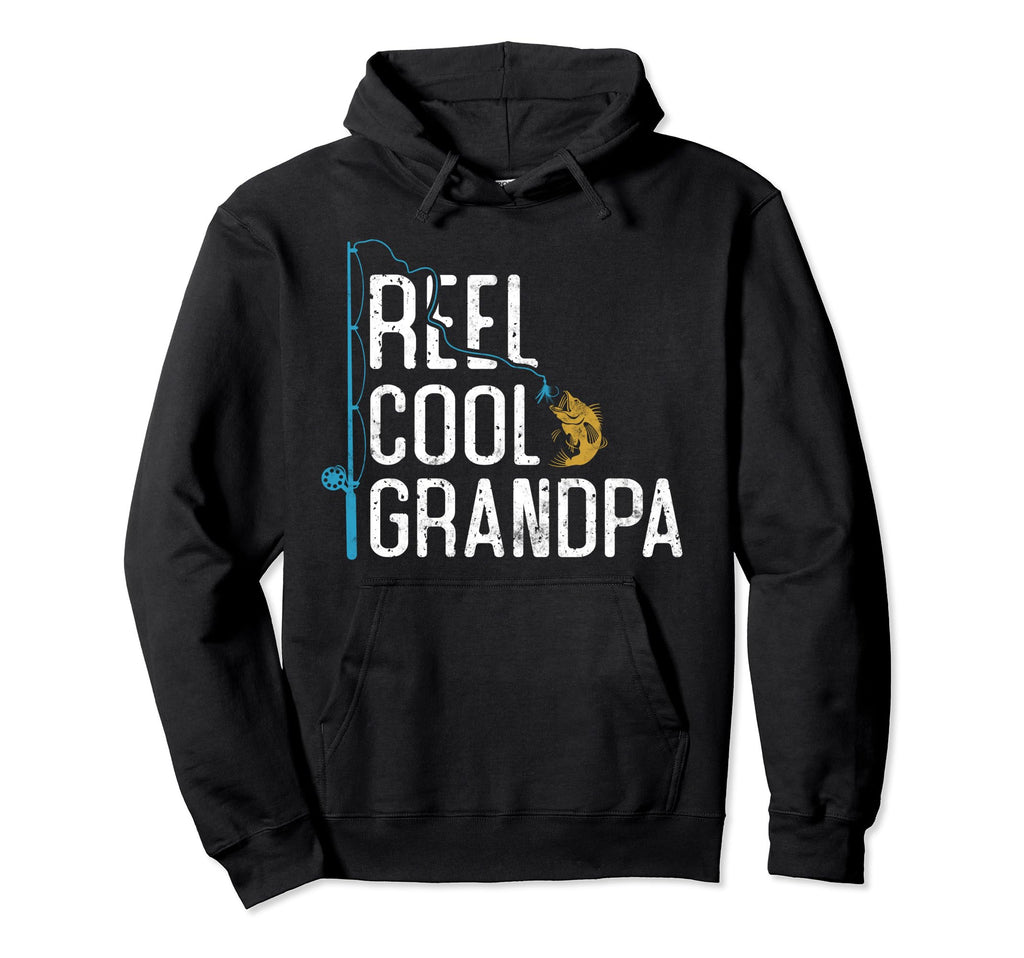 Fishing Reel Grandpa Fathers Day Gift Hoodie - Unique Graphic Unisex - T-Shirt, Sweatshirt, Hoodie
