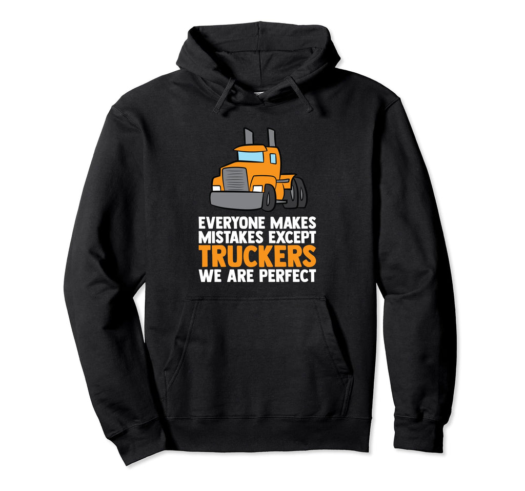 Funny Trucker Big Rig Semi Trailer Hoodie - Minimalist Print for Adults - T-Shirt, Sweatshirt, Hoodie
