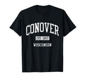Conover Wisconsin Wi Js04 Athletic T-Shirt - Novelty Apparel for Adults - T-Shirt, Sweatshirt, Hoodie