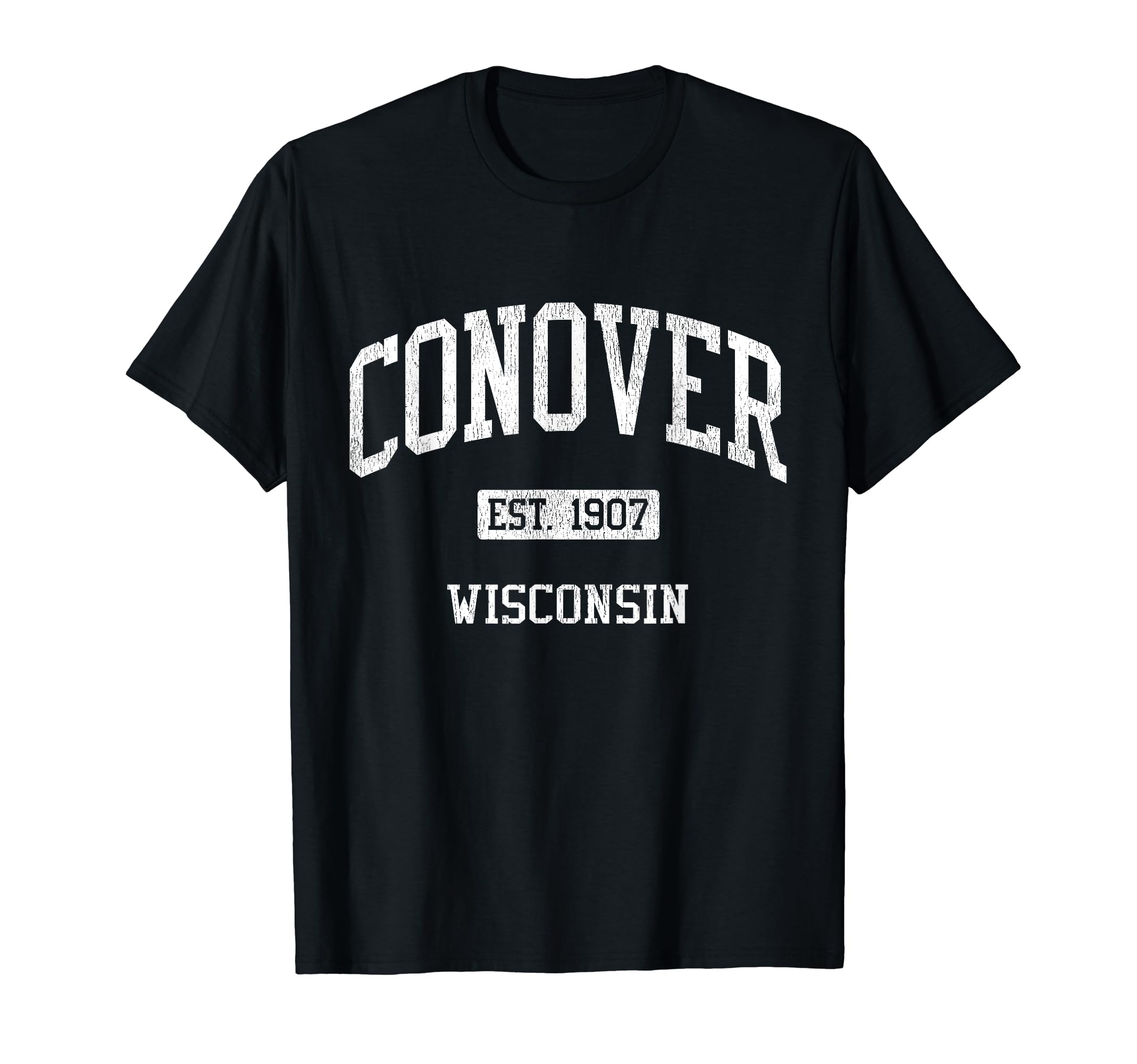 Conover Wisconsin Wi Js04 Athletic T-Shirt - Novelty Apparel for Adults - T-Shirt, Sweatshirt, Hoodie