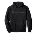 Deutschland Simple Love German Flag Hoodie - Fun Novelty Design Unisex - T-Shirt, Sweatshirt, Hoodie