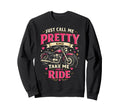 Motorcycle Biker Female Just Call Sweatshirt - Aesthetic Graphic Unisex - T-Shirt, Sweatshirt, Hoodie