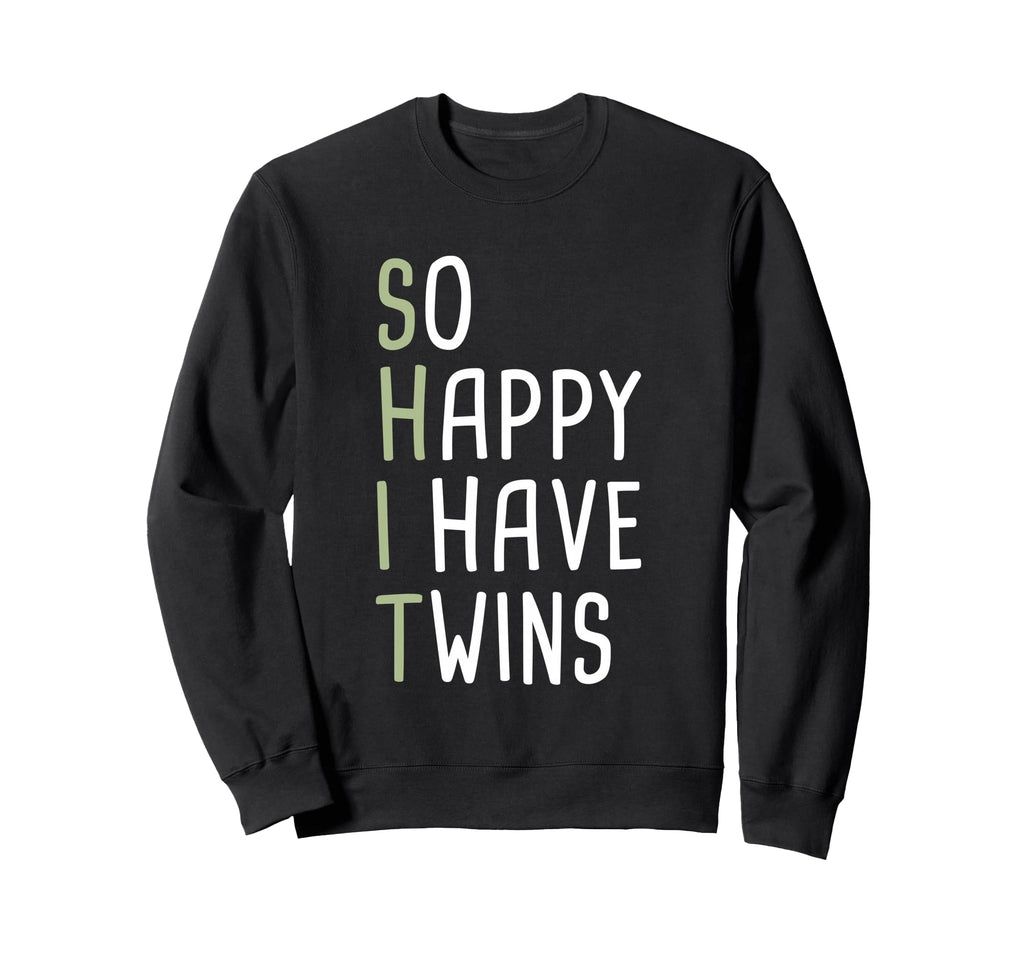 Mom Twins Dad Twins Gifts Sweatshirt - Unique Graphic for Adults - T-Shirt, Sweatshirt, Hoodie