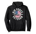 Air Force Veteran Us American Flag Dad Hoodie - Trendy Graphic for Adults - T-Shirt, Sweatshirt, Hoodie