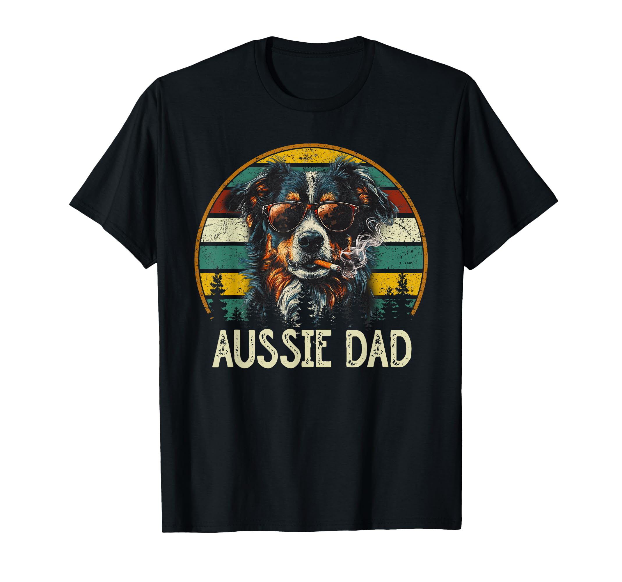 Best Australian Shepherd Dog Dad Ever T-Shirt - Graphic Print for Adults - T-Shirt, Sweatshirt, Hoodie