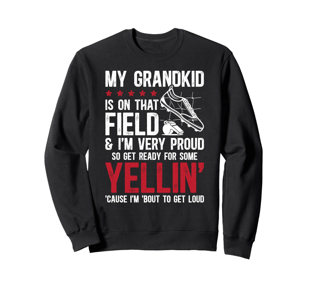 Very Proud Soccer Grandpa Soccer Sweatshirt - Minimalist Print for Adults - T-Shirt, Sweatshirt, Hoodie