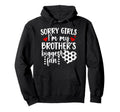 Brothers Biggest Fan Soccer Sister Soccer Hoodie - Graphic Print Unisex - T-Shirt, Sweatshirt, Hoodie