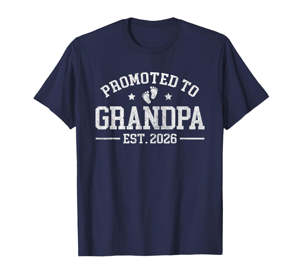 Promoted To Grandpa Est 2026 Grandparents T-Shirt - Graphic Print Unisex - T-Shirt, Sweatshirt, Hoodie