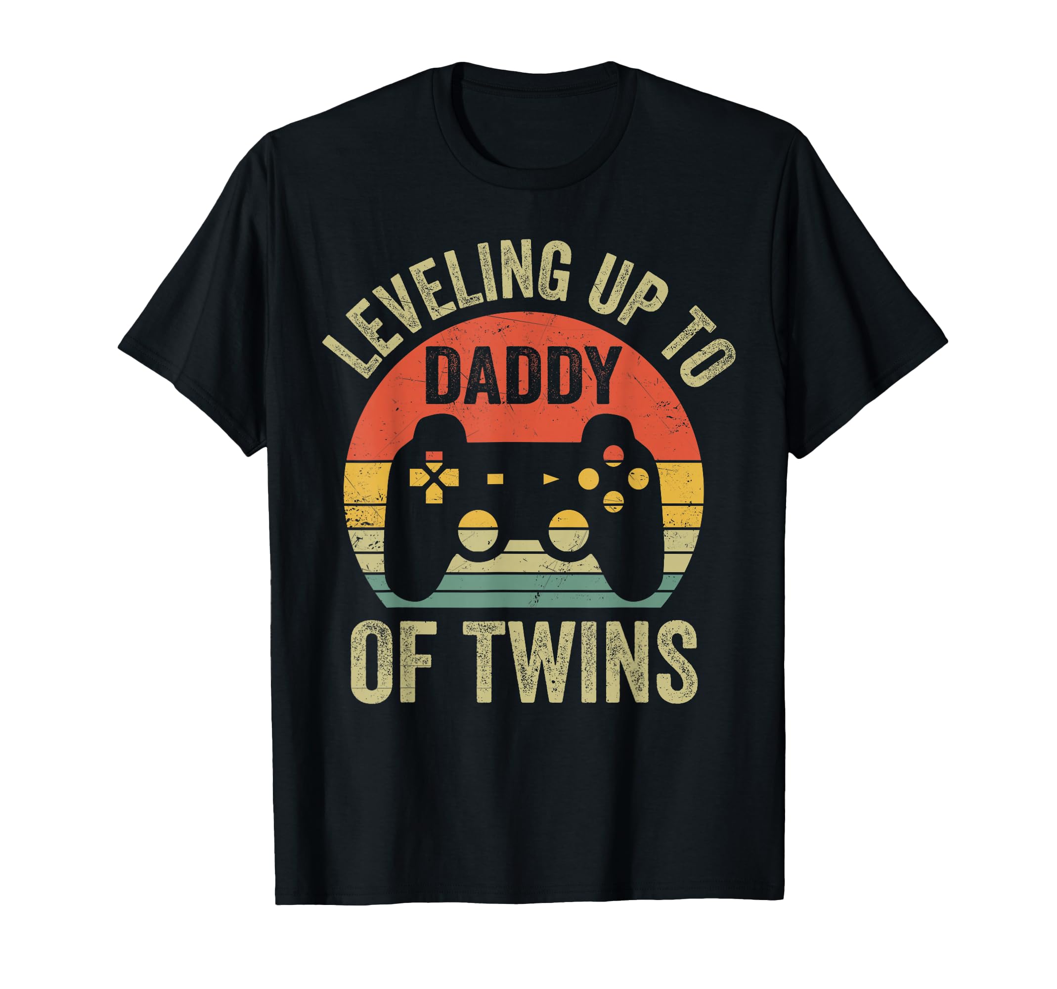 Leveling Up To Daddy Twins Expecting T-Shirt - Aesthetic Graphic Unisex - T-Shirt, Sweatshirt, Hoodie