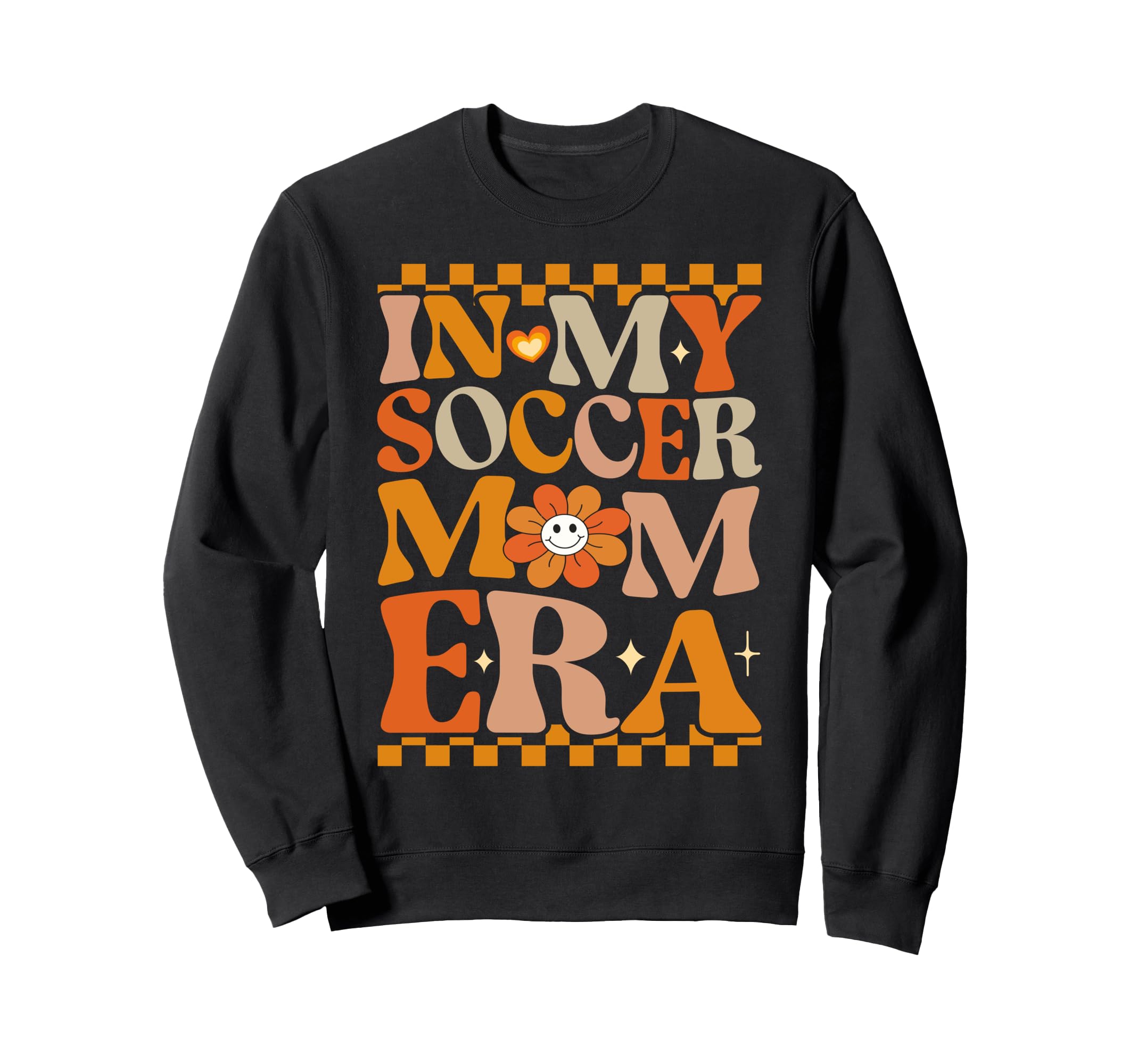 My Soccer Mom Era Groovy Hippie Soccer Sweatshirt - Novelty Apparel Unisex - T-Shirt, Sweatshirt, Hoodie