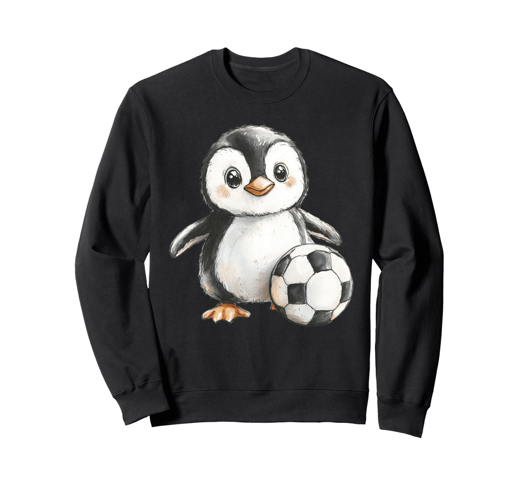 Adorable Penguin Soccer Player Sweatshirt - Aesthetic Graphic Unisex - T-Shirt, Sweatshirt, Hoodie