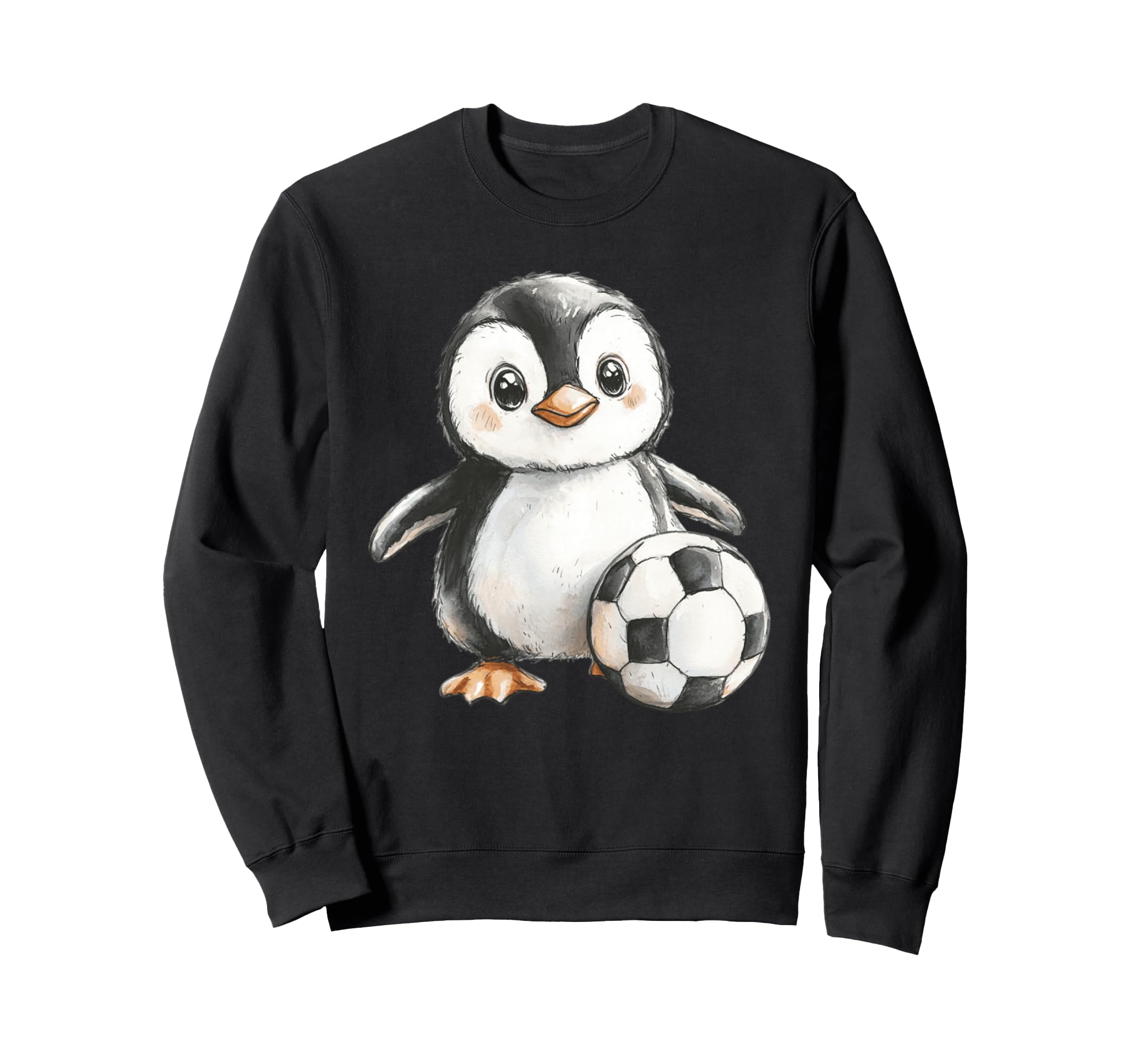 Adorable Penguin Soccer Player Sweatshirt - Aesthetic Graphic Unisex - T-Shirt, Sweatshirt, Hoodie