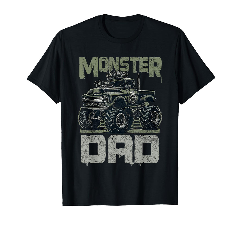 Monster Truck Lover Dad Family T-Shirt - Custom Art Print Men Women - T-Shirt, Sweatshirt, Hoodie