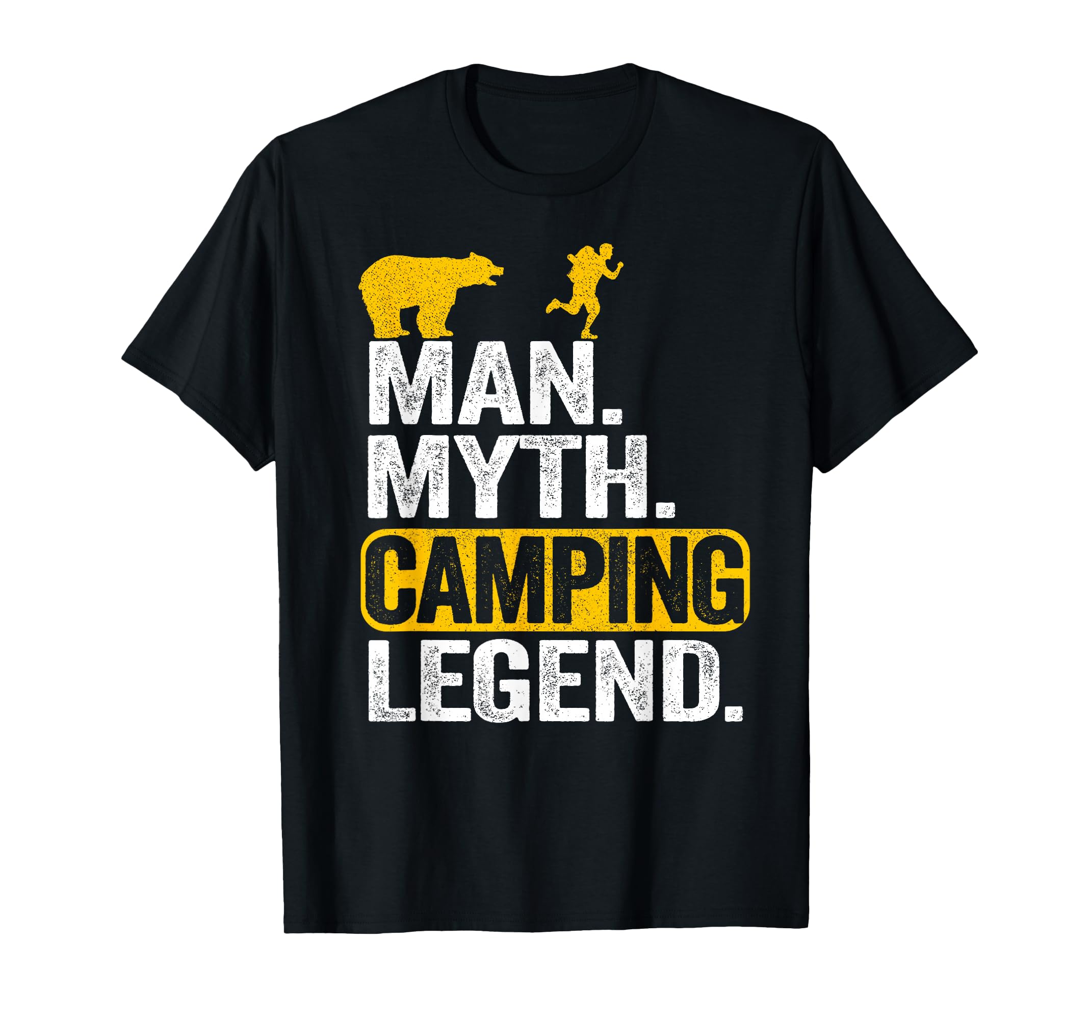 Myth Camping Legend Fun Bear Joke T-Shirt - Novelty Apparel for Adults - T-Shirt, Sweatshirt, Hoodie