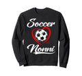 Soccer Nonni Soccer Heart Family Sweatshirt - Minimalist Print for Adults - T-Shirt, Sweatshirt, Hoodie