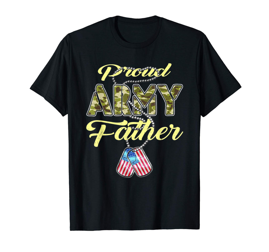Mens Proud Army Father Us Flag T-Shirt - Casual Everyday Wear Men Women - T-Shirt, Sweatshirt, Hoodie