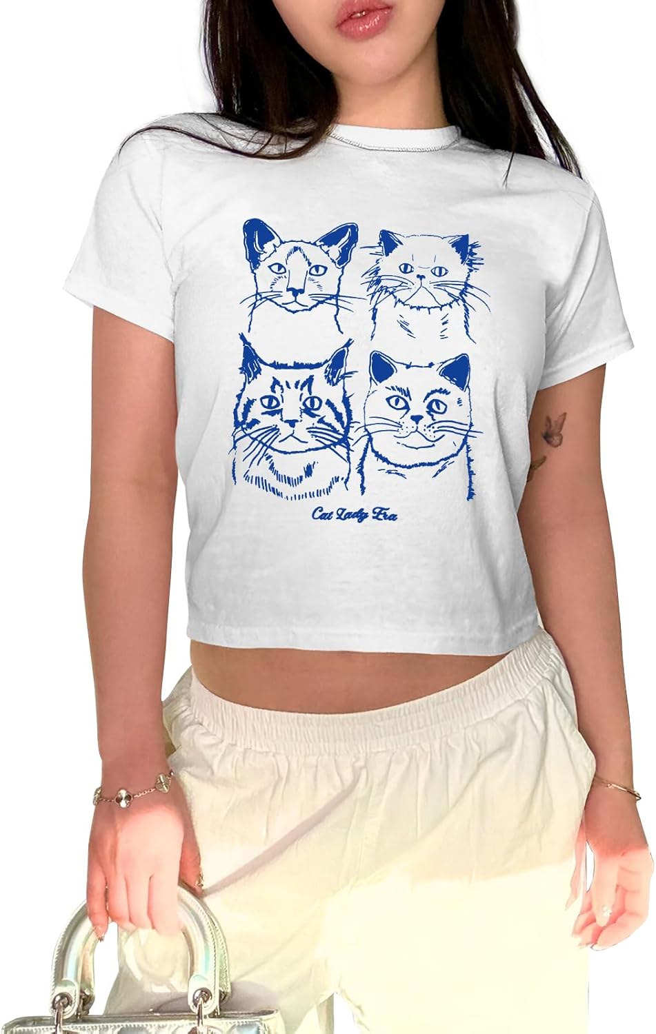 Y2k Baby for Women Cute Cat Lady Era Graphic Grunge - Adult & Kids T-Shirts, Sweatshirts & Hoodies apparel design preview 1