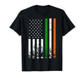 Irish American Flag Ireland Flag T-Shirt - Casual Everyday Wear Men Women - T-Shirt, Sweatshirt, Hoodie