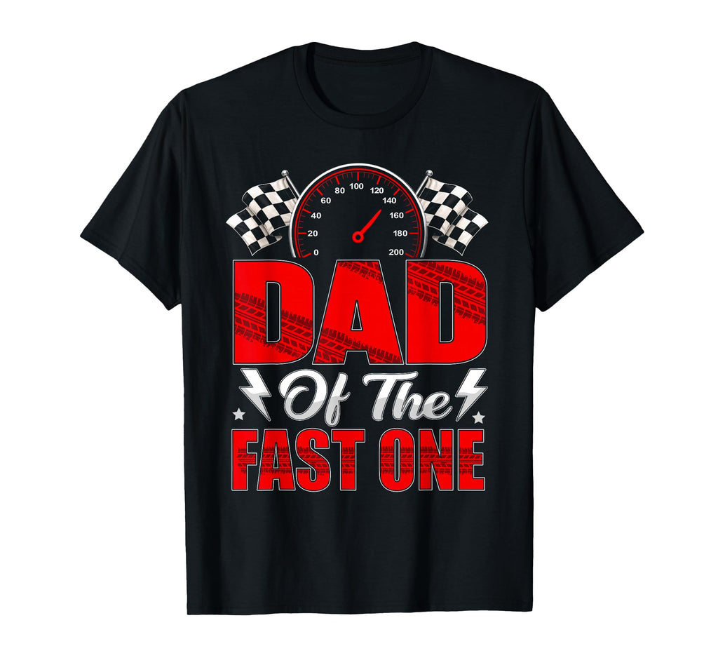 Dad Fast One Birthday Family T-Shirt - Minimalist Print for Adults - T-Shirt, Sweatshirt, Hoodie