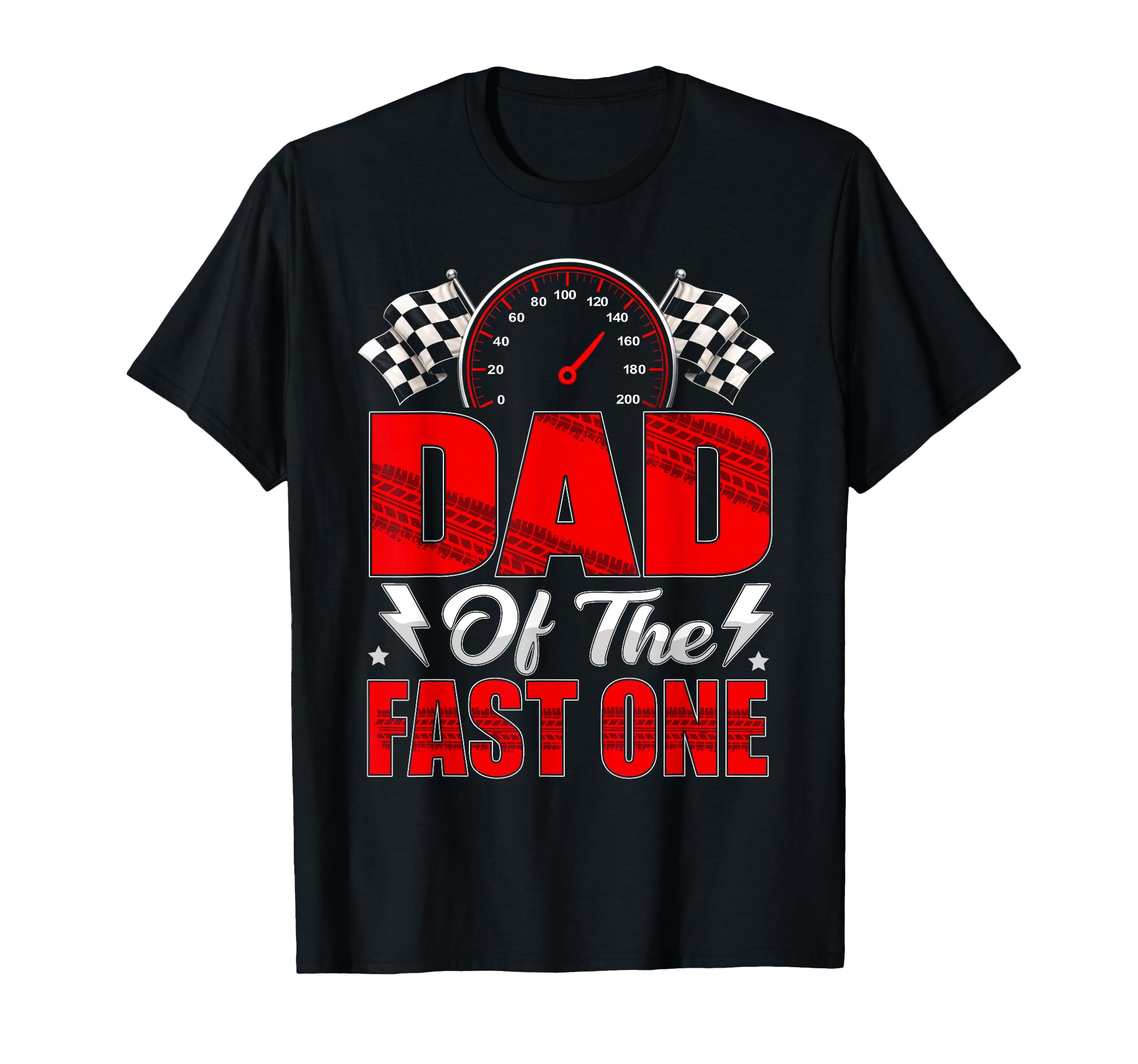 Dad Fast One Birthday Family T-Shirt - Minimalist Print for Adults - T-Shirt, Sweatshirt, Hoodie