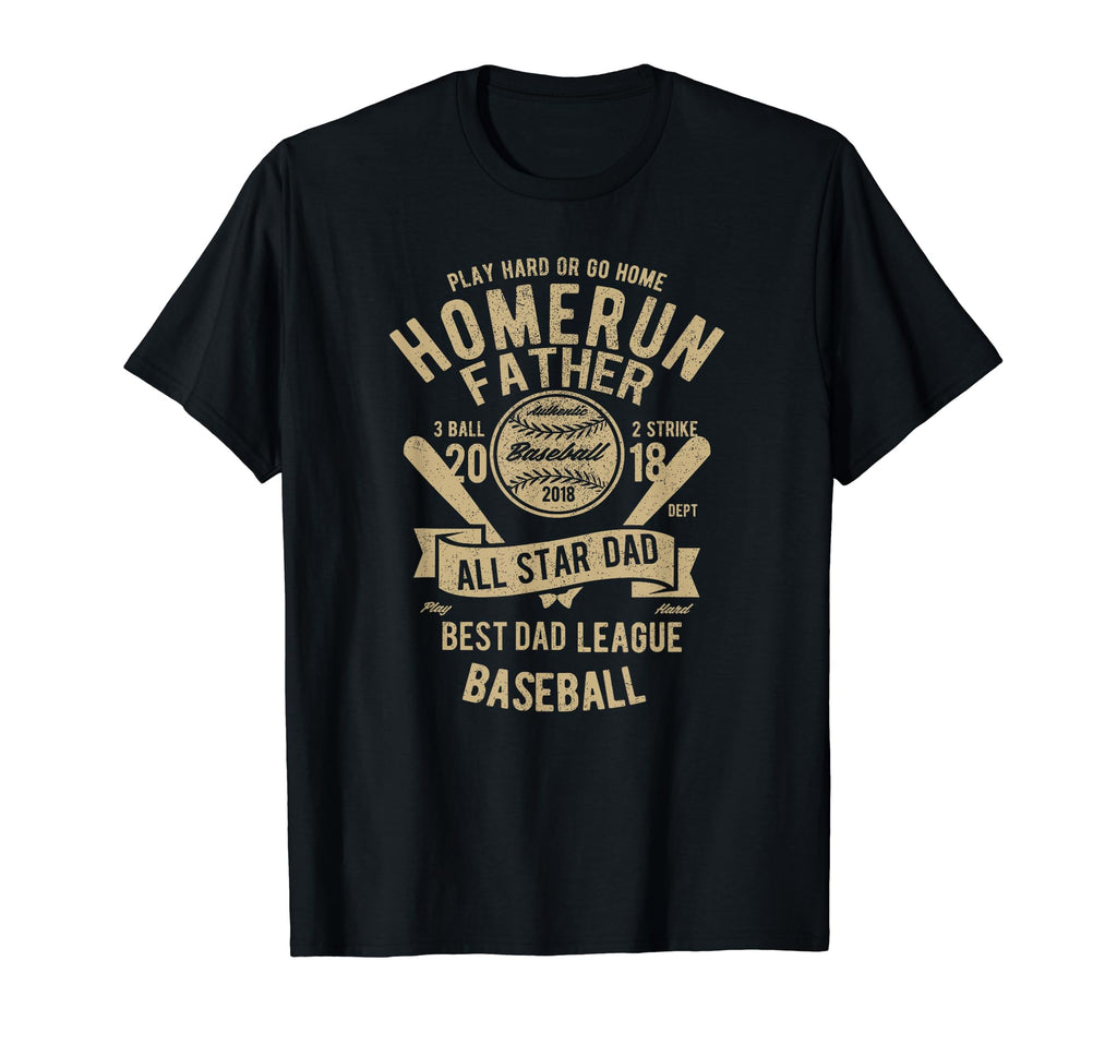 Mens Homerun Father Baseball T-Shirt - Casual Everyday Wear for Adults - T-Shirt, Sweatshirt, Hoodie