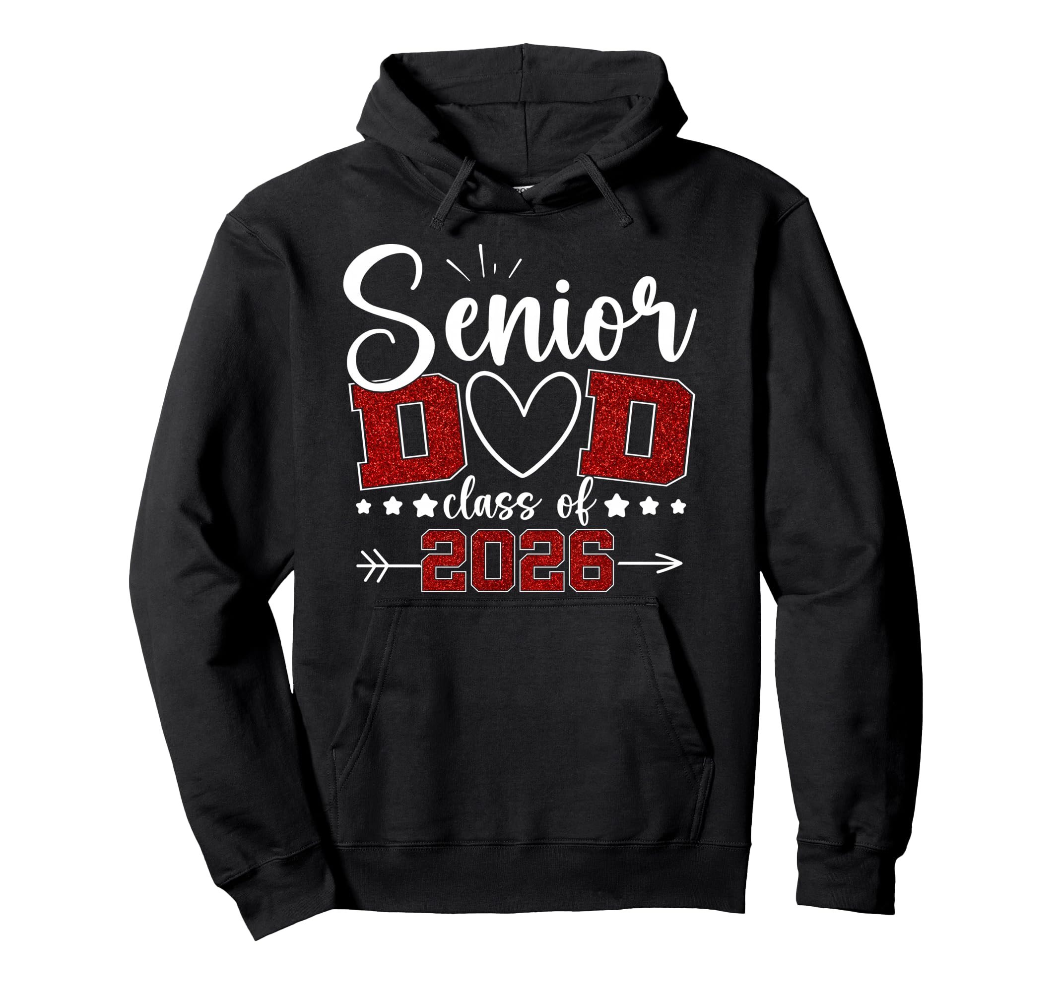 Senior Dad Class 2026 Proud Dad Senior Hoodie - Novelty Apparel for Adults - T-Shirt, Sweatshirt, Hoodie
