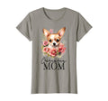 Chihuahua Mom Flowers Floral Dog Mom T-Shirt - Trendy Graphic for Adults - T-Shirt, Sweatshirt, Hoodie