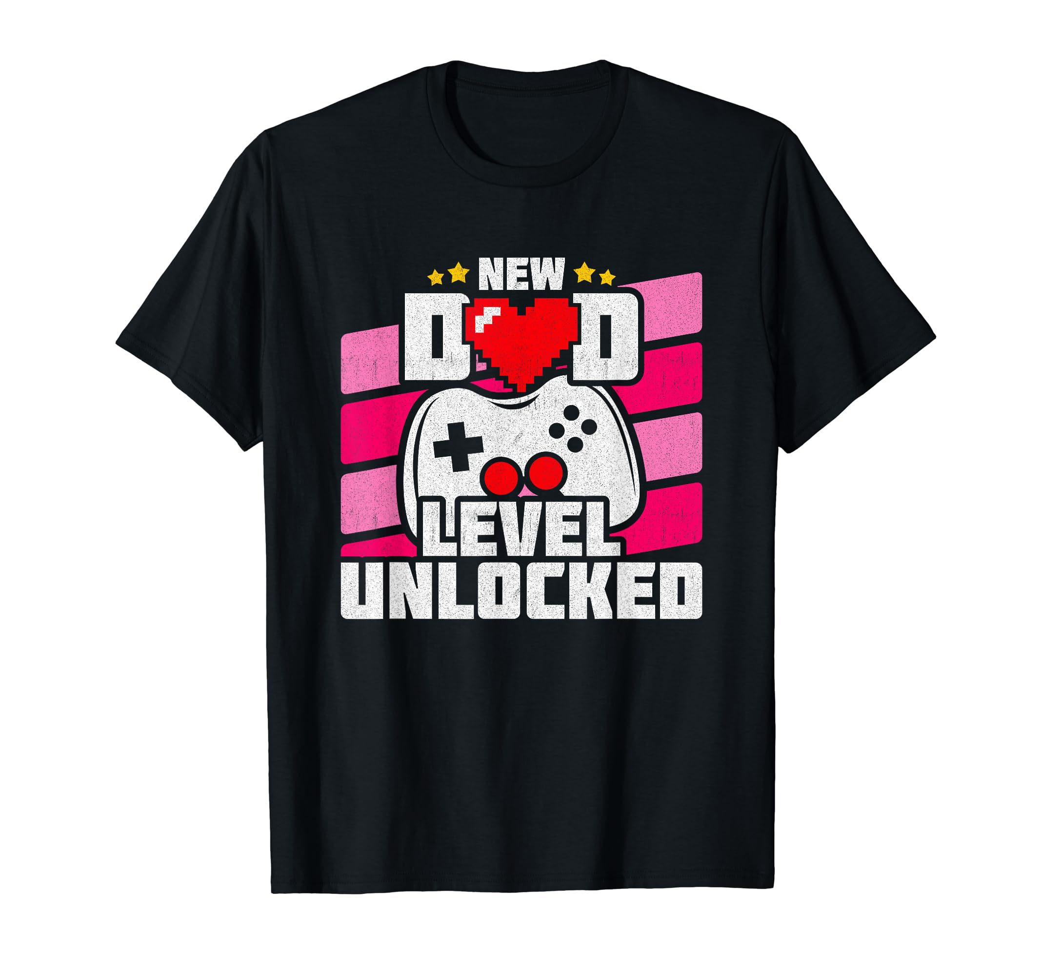 New Dad Level Unlocked Gamer Dad T-Shirt - Minimalist Print Men Women - T-Shirt, Sweatshirt, Hoodie