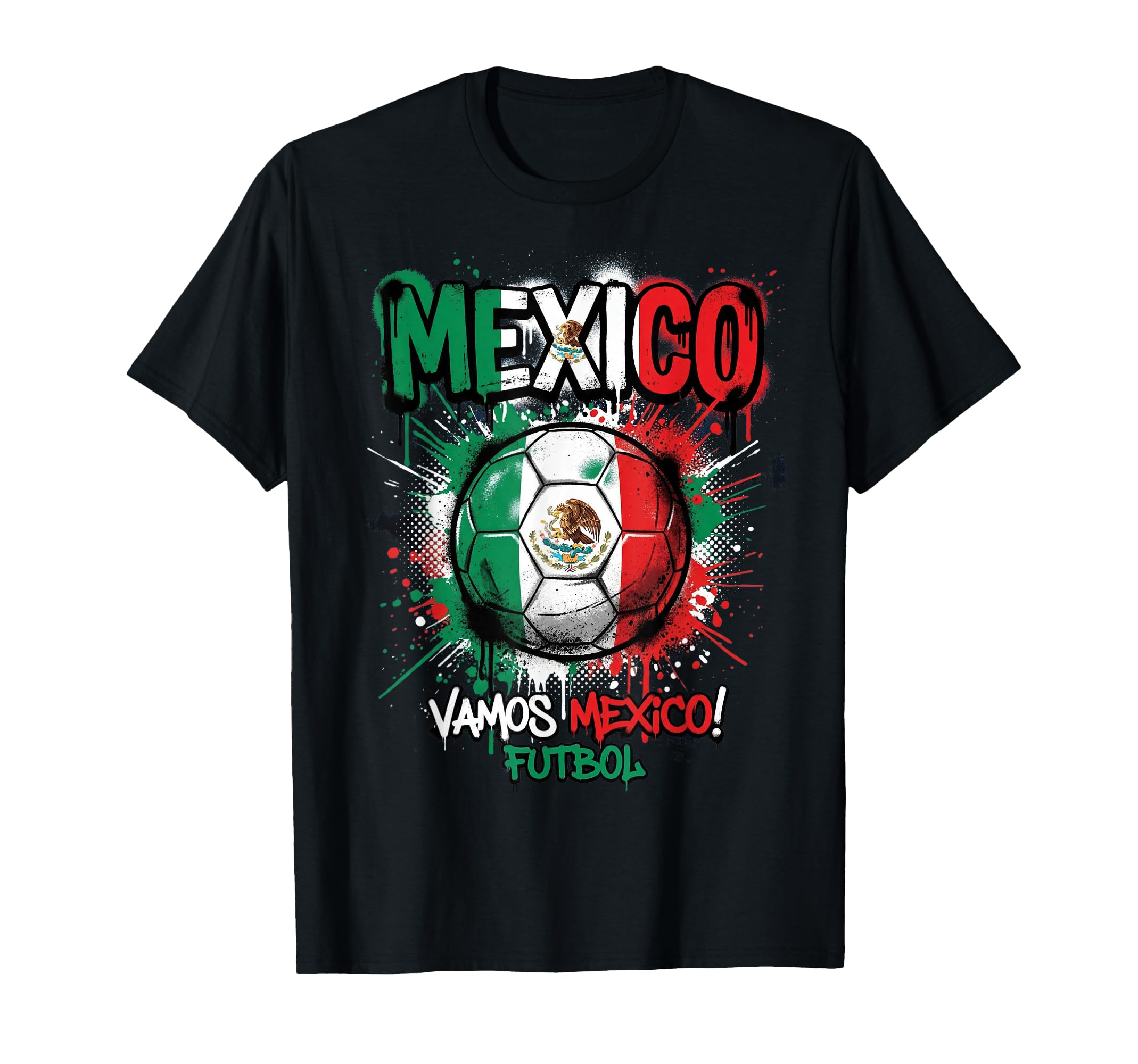 Mexico Football Soccer Player Flag T-Shirt - Aesthetic Graphic Men Women - T-Shirt, Sweatshirt, Hoodie