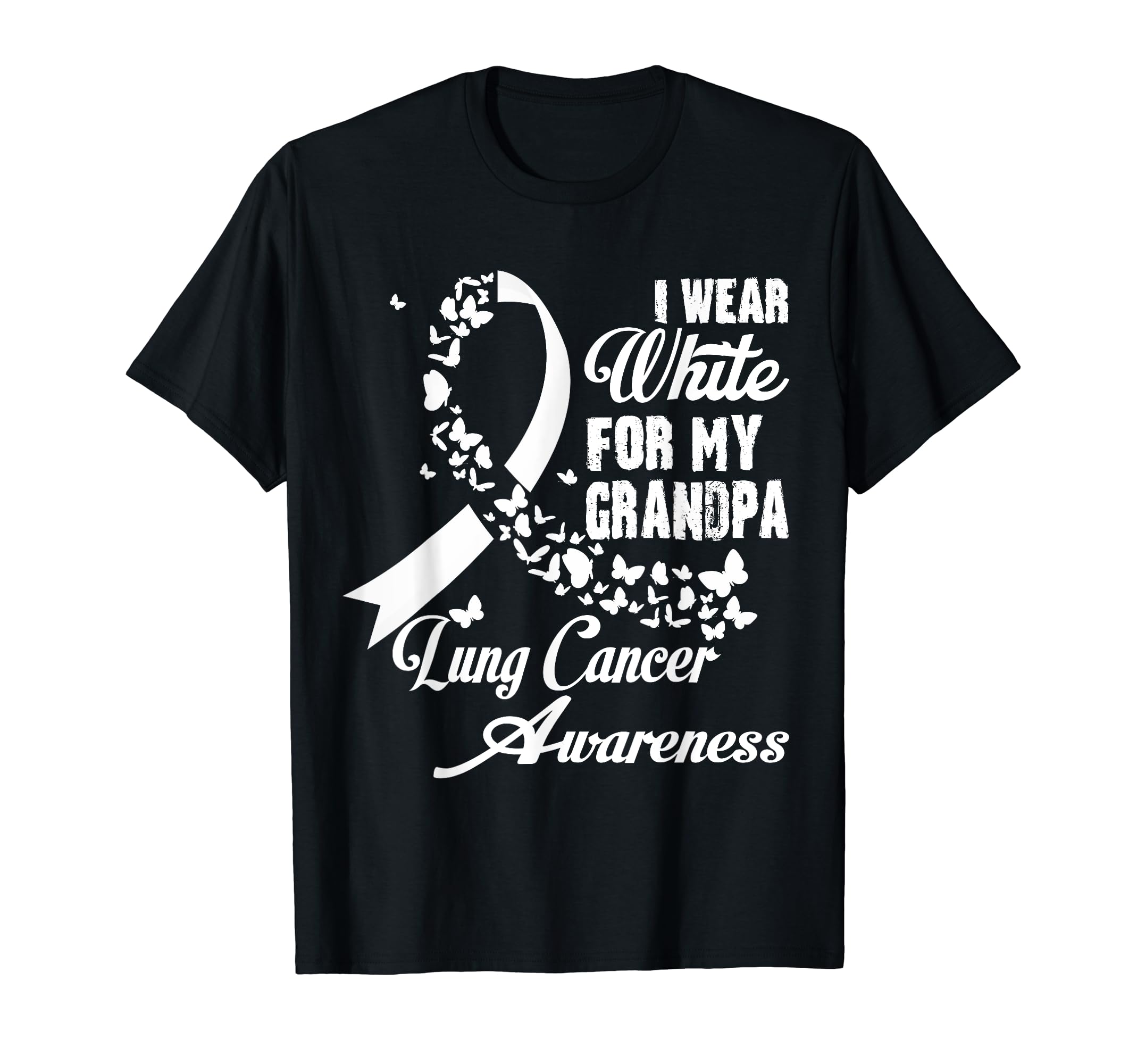 I Wear White My Grandpa Family T-Shirt - Fun Novelty Design for Adults - T-Shirt, Sweatshirt, Hoodie