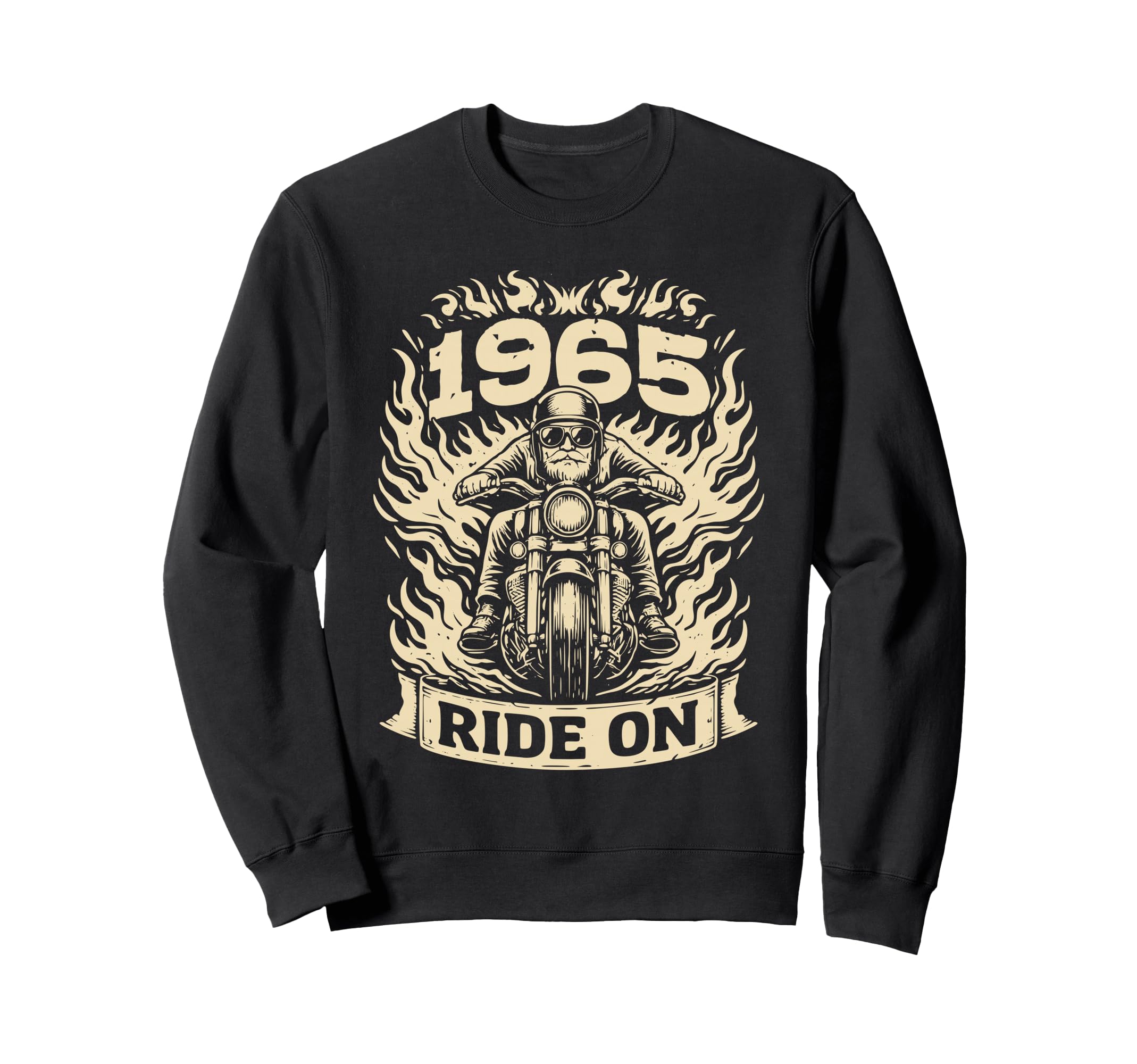 Biker 1965 Ride Birthday Sweatshirt - Streetwear Style Men Women - T-Shirt, Sweatshirt, Hoodie
