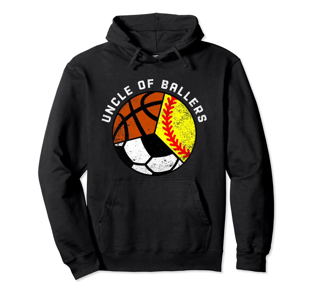 Uncle Ballers Funny Softball Soccer Hoodie - Custom Art Print Unisex - T-Shirt, Sweatshirt, Hoodie
