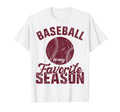 Baseball Is My Favorite Season Funny T-Shirt - Minimalist Print Men Women - T-Shirt, Sweatshirt, Hoodie