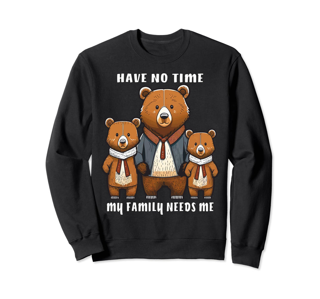 Bear Family Celebration Father Sweatshirt - Custom Art Print Men Women - T-Shirt, Sweatshirt, Hoodie