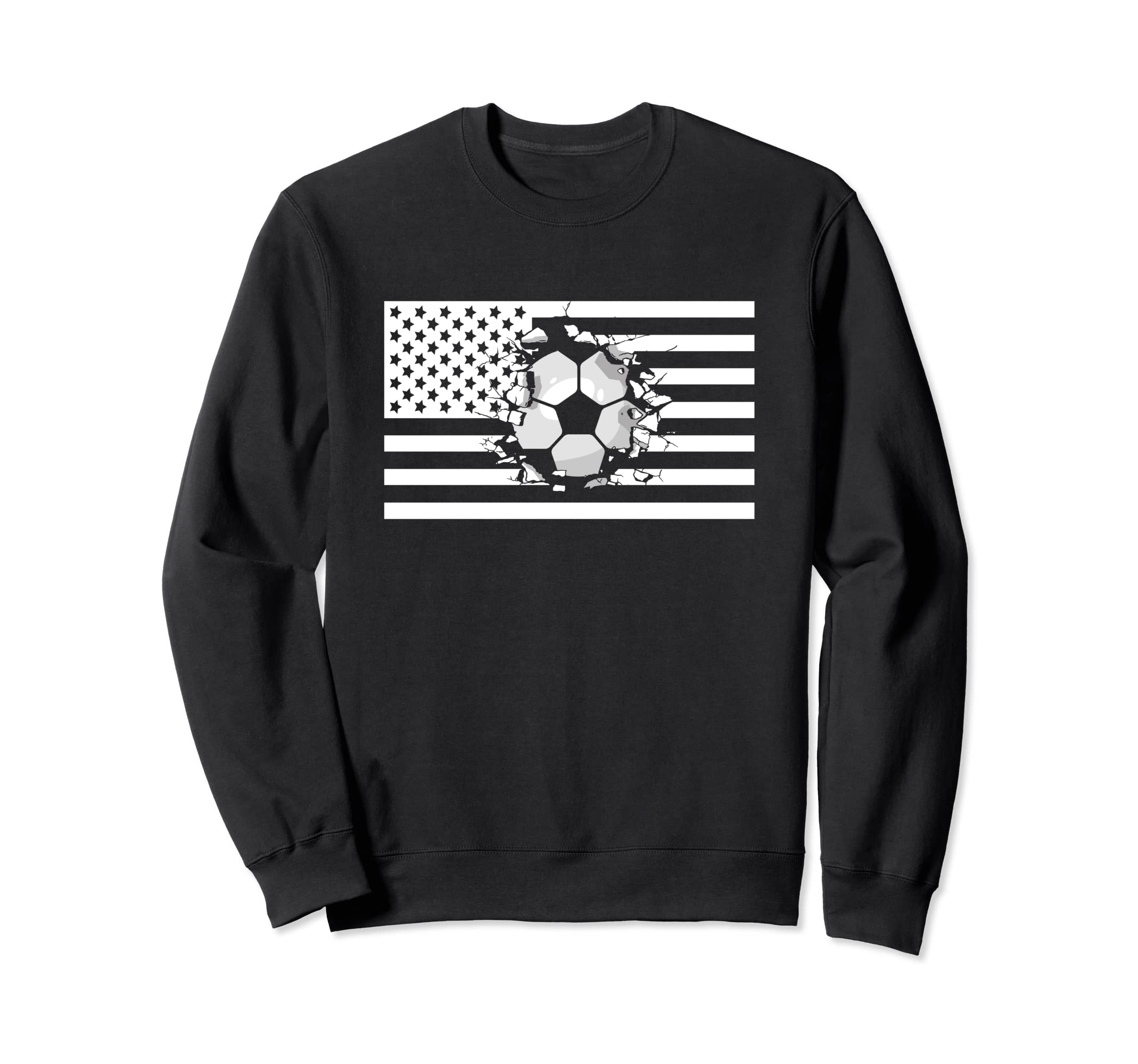 American Flag Soccer Soccer Sweatshirt - Novelty Apparel Men Women - T-Shirt, Sweatshirt, Hoodie