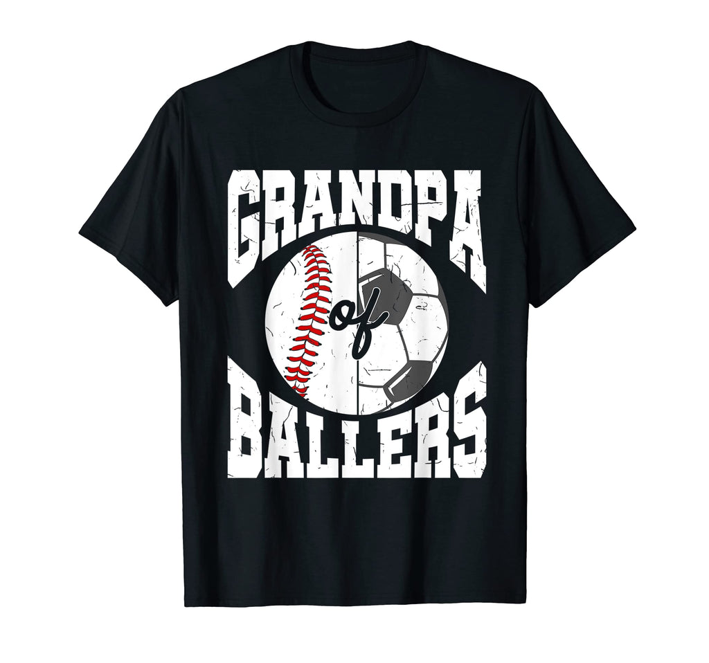 Mens Grandpa Ballers Ball Grandfather T-Shirt - Minimalist Print Men Women - T-Shirt, Sweatshirt, Hoodie