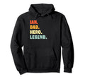 Ian Dad Hero Legend Personalized Hoodie - Minimalist Print for Adults - T-Shirt, Sweatshirt, Hoodie