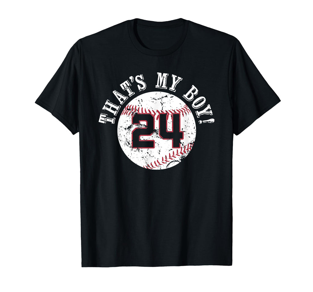 Unique Thats My 24 Baseball Player Mom T-Shirt - Minimalist Print Unisex - T-Shirt, Sweatshirt, Hoodie