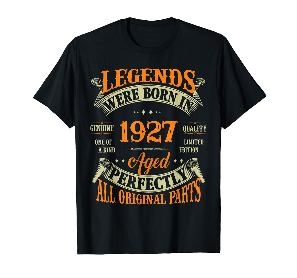 99Th Birthday Gift Legends Born 1927 99 T-Shirt - Minimalist Print Unisex - T-Shirt, Sweatshirt, Hoodie