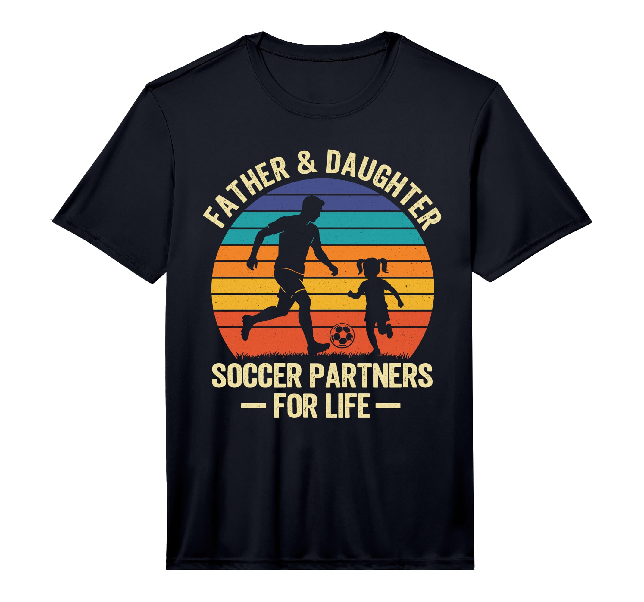 Mens Father And Daughter Soccer T-Shirt - Fun Novelty Design Men Women - T-Shirt, Sweatshirt, Hoodie