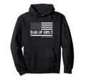 Dad Outnumbered Usa Flag Fathers Day Hoodie - Novelty Apparel for Adults - T-Shirt, Sweatshirt, Hoodie