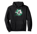 Splash Art Soccer Football Ball Soccer Hoodie - Novelty Apparel Men Women - T-Shirt, Sweatshirt, Hoodie