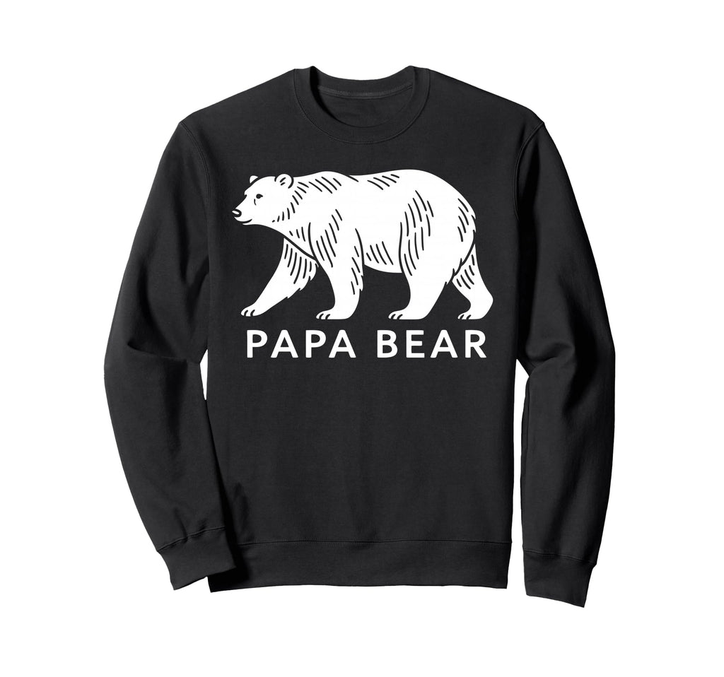 Papa Bear Polar Dad Family Sweatshirt - Unique Graphic for Adults - T-Shirt, Sweatshirt, Hoodie