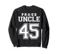 Number 45 Custom Proud Soccer Sweatshirt - Fun Novelty Design for Adults - T-Shirt, Sweatshirt, Hoodie