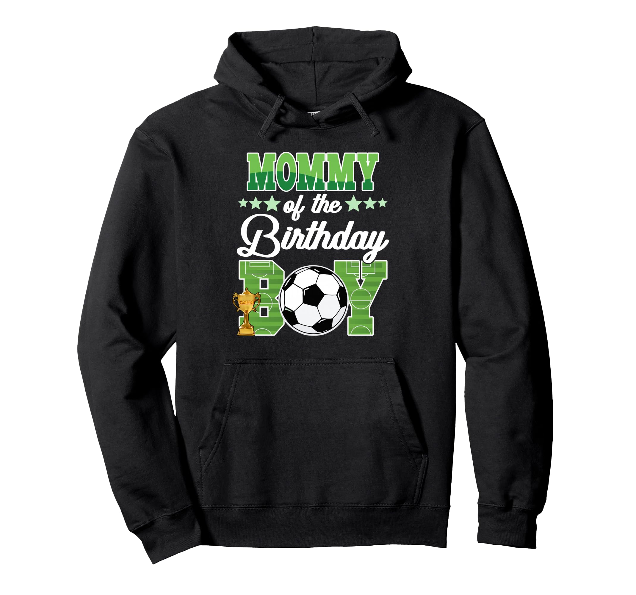 Soccer Mommy Birthday Party Soccer Family Hoodie - Unique Graphic Unisex - T-Shirt, Sweatshirt, Hoodie
