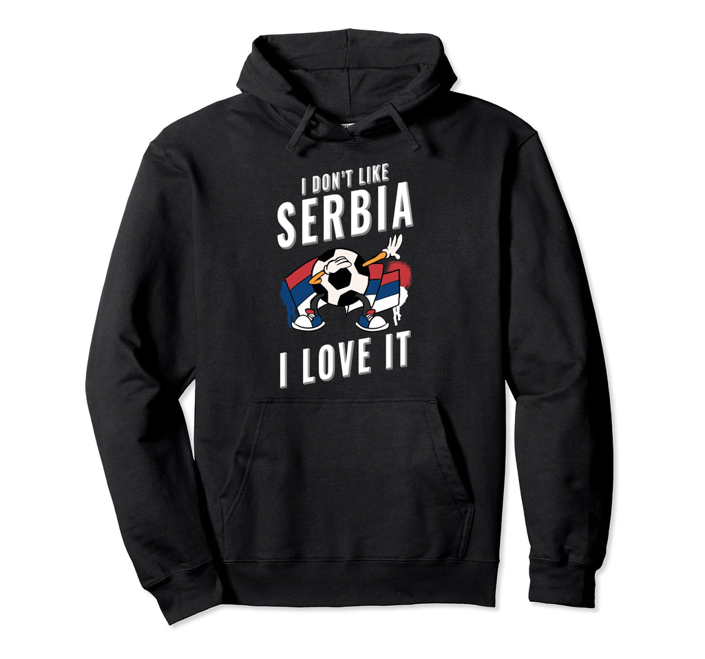 Serbia Soccer Supporters Fun Flag Hoodie - Graphic Print Unisex - T-Shirt, Sweatshirt, Hoodie